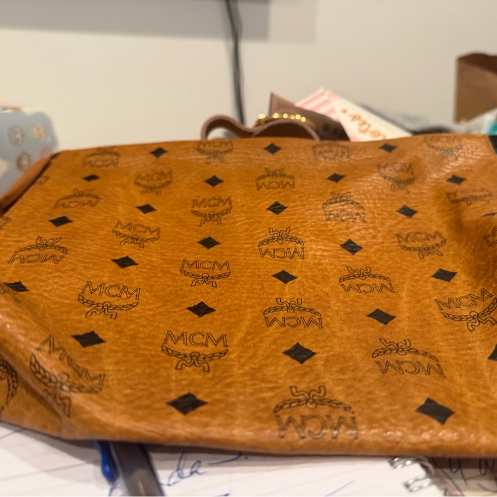 MCM Beige Leather Interior